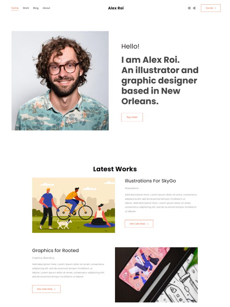 Best Creative Portfolio Website Template – PrintCon